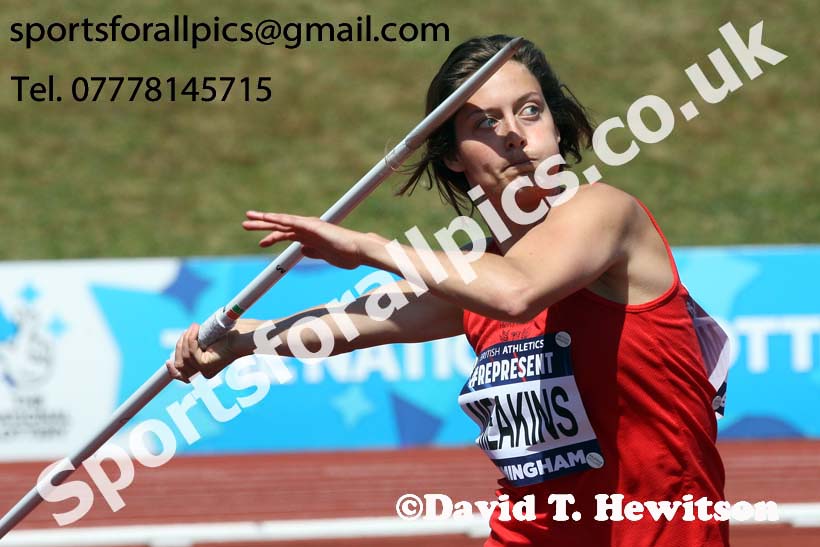 Womens javelin, World Championship Team Trials, Alexander Stadium, Birmingham